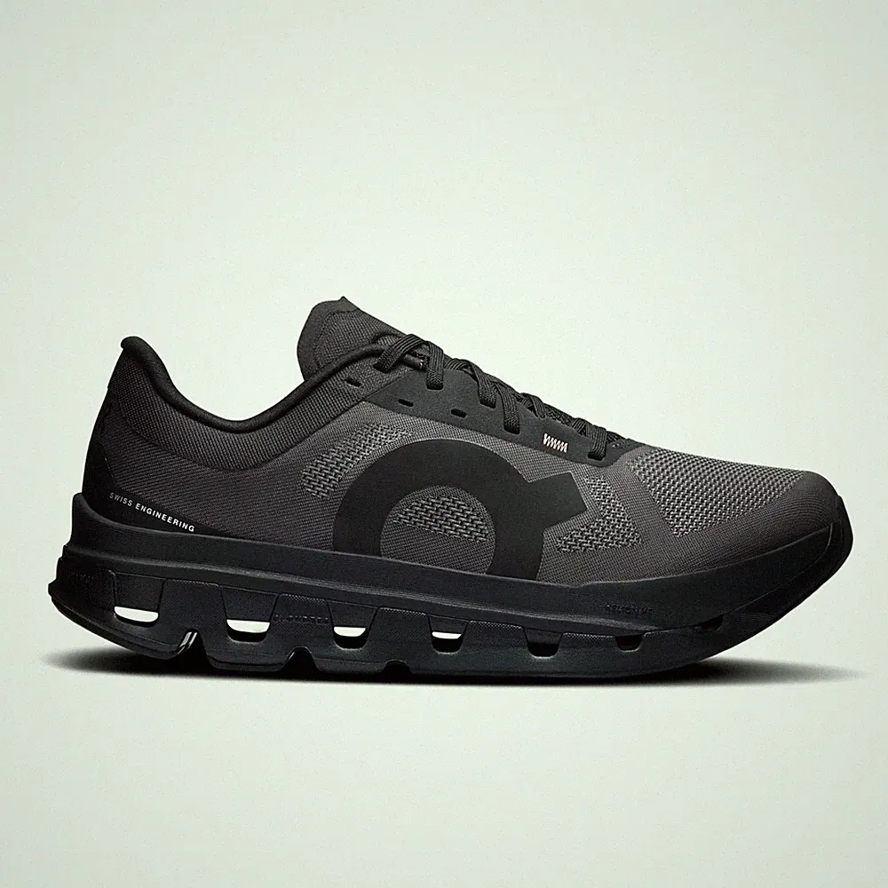 On Running Herren Cloudflow 5 Laufschuhe Schwarz Schnürschuhe