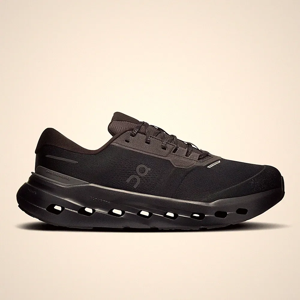 On Running Herren Cloudrunner 3 Waterproof Generation Laufschuhe Schwarz NEU