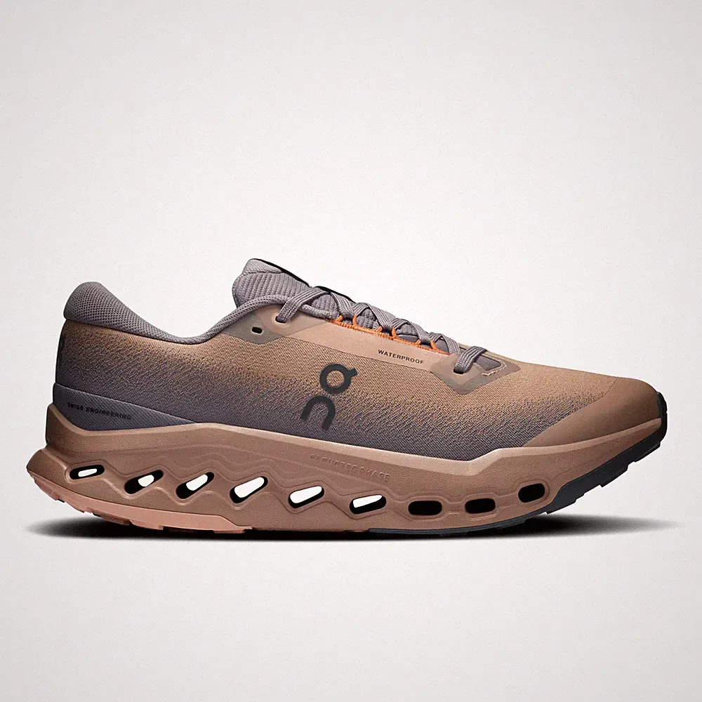 On Running Herren Cloudsurfer Trail 2 Waterproof Laufschuhe Portobello/Pebble