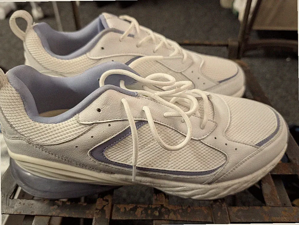 Onemix Herren Sneaker Straßenlaufschuhe Absatz Luftpolster UK 11 in Weiß