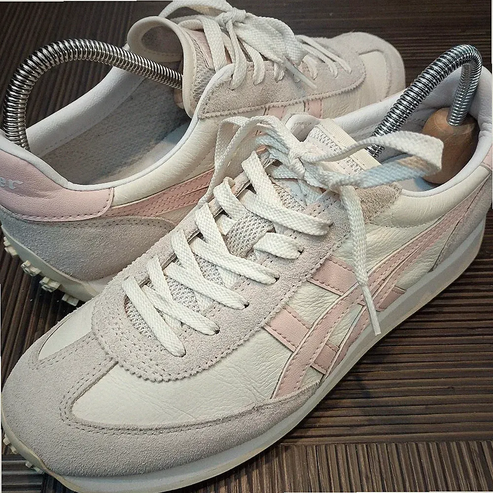 Onitsuka Tiger EDR 78 Vintage-Stil Laufschuhe Creme Pfirsich Niedrig Herren U...