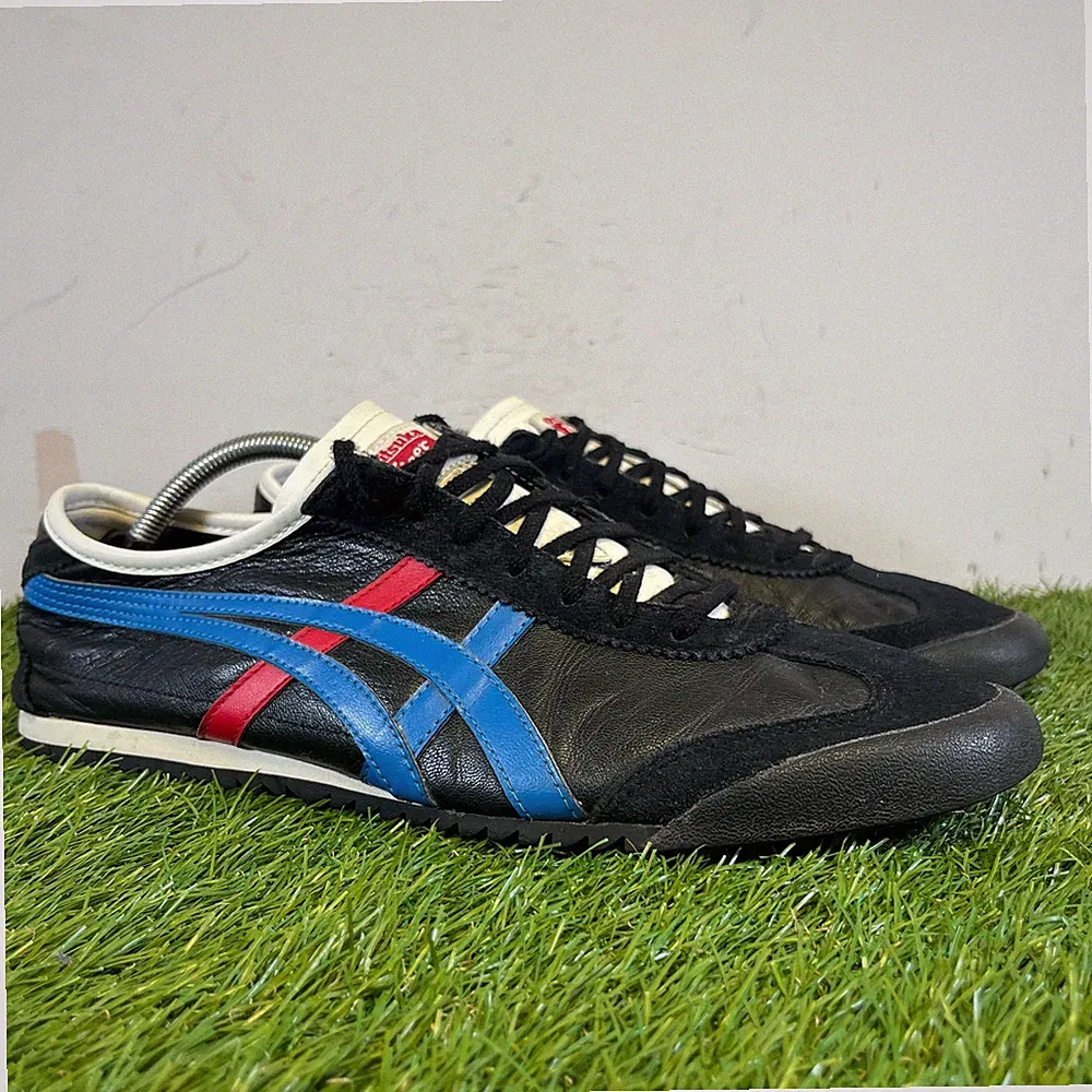 Onitsuka Tiger Turnschuhe Größe 9,5 Herren schwarz Machu Racer sportliche Laufschuhe