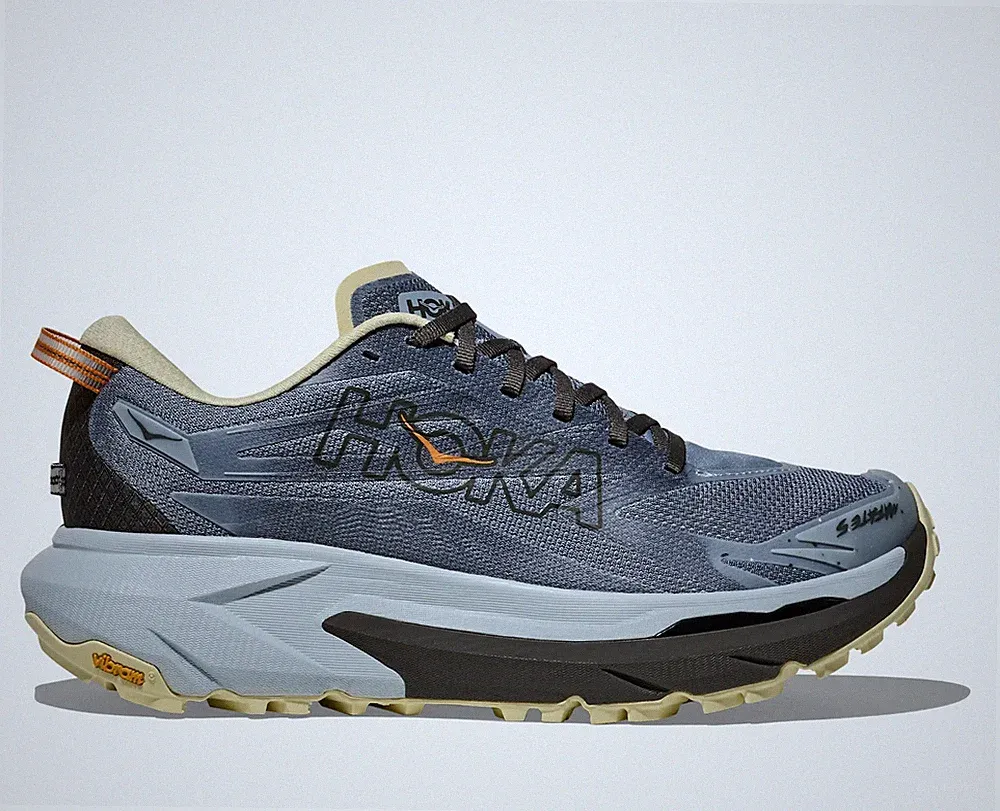 Original Hoka Mafate Speed 5 Trailschuhe® ( Herren UK 7,5 EUR 41,5 ) Washed Blue