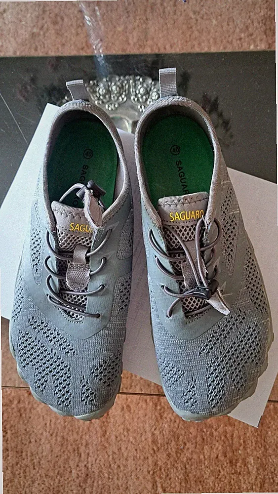 ORIGINAL SAGUARO Barfußschuhe Damen Herren Laufschuhe Sneaker grau GR. 40 TOP