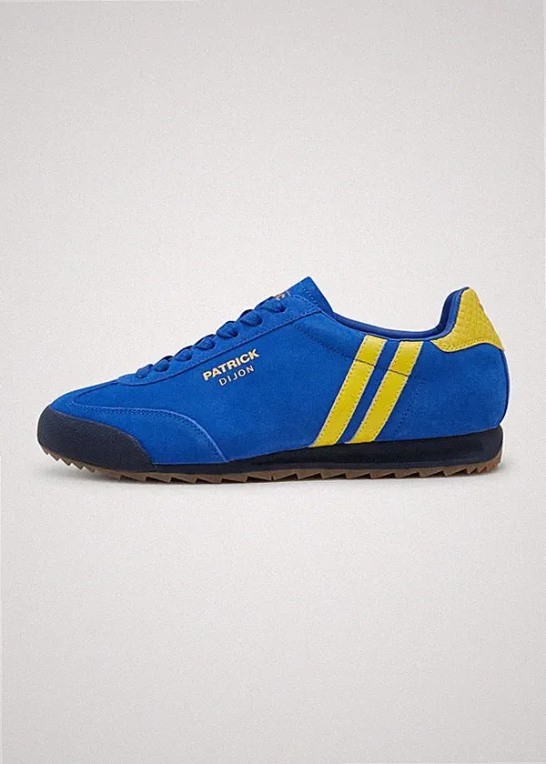Patrick Dijon Herren Blau Schnürschuhe Wildleder Leger Wandern Turnschuhe Terrasse Schuhe
