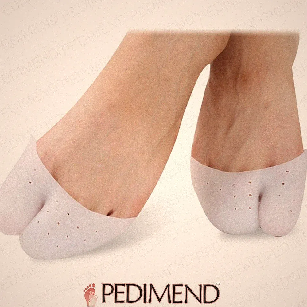 Pedimend Silikon Gel Zehenpartie Hülle - weiche Ballettspitze Tanzschuhpads (2 Stck.) - UK