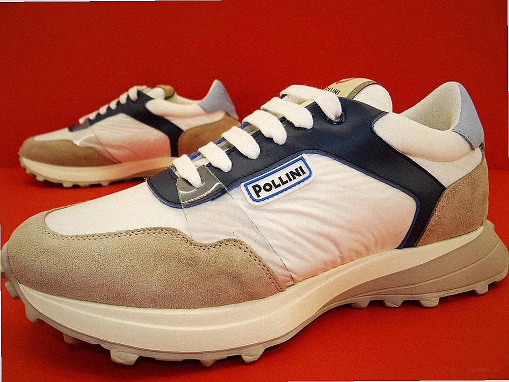 Pollini Sneaker Turnschuhe Laufschuhe Damen Schuhe Leder Gr.40 Multi
