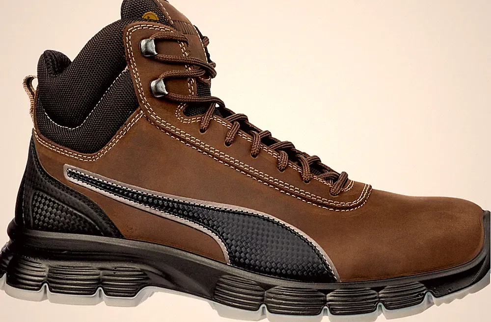Puma bequemer robuster hoher Sicherheitsschuh CONDOR BROWN MID S3 braun 39 - 47