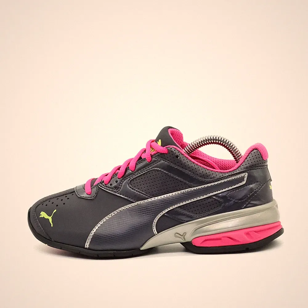 PUMA Damen 189877-08 Laufschuhe anthrazit/pink/neongelb Running Sneaker EU 36