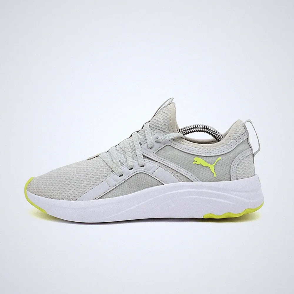 PUMA Damen 194355-10 Schuhe hellgrau/gelb Textil Low-Top Running Sneaker EU 38.5