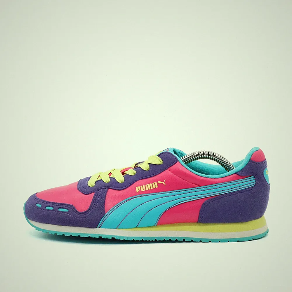 PUMA Damen 351979 Schnürschuhe Lila/Pink/Blau/Gelb lifestyle Sneaker EU 37.5