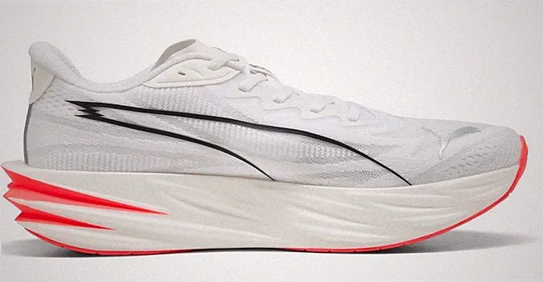 Puma Devaite Pure Nitro Laufschuh Herren 313904 White-Ultra Red