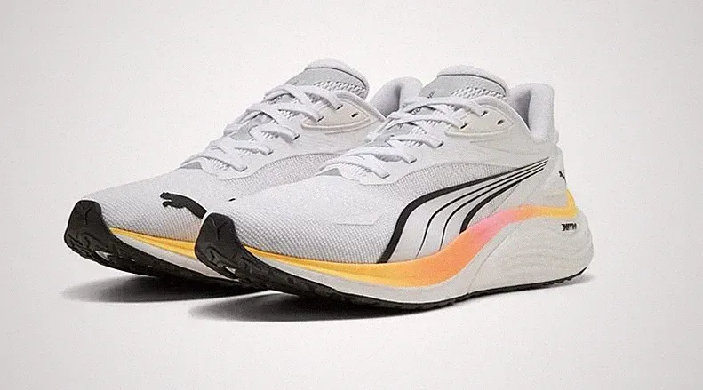 Puma Electrify Nitro 4 Laufschuh Herren 310789 White-Poison Pink-Sun Stream