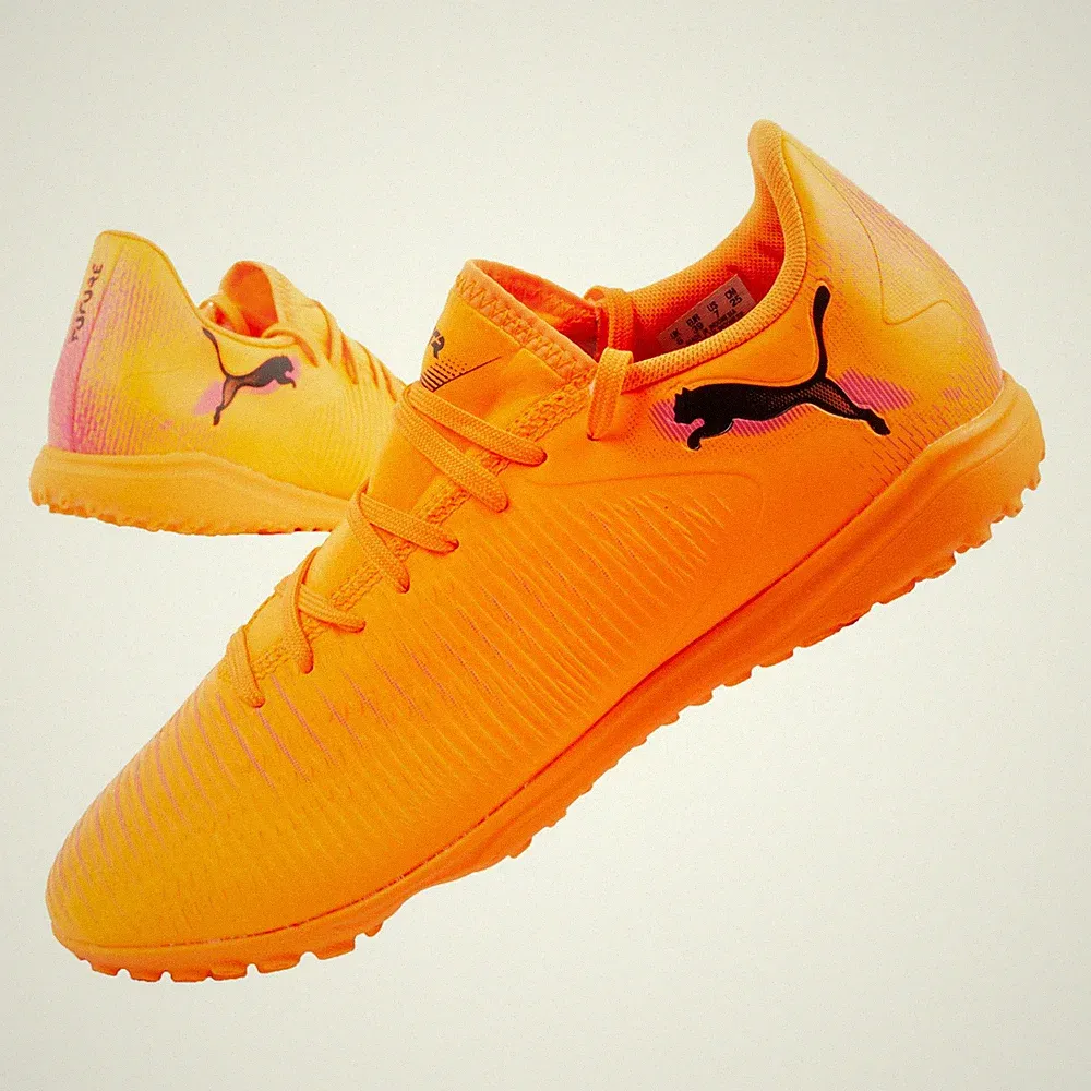 Puma Future 8 Play TT Herren Fußballschuhe Turfschuhe Kunstrasen Orange