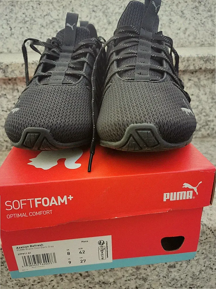 Puma Herren Axelion Refresh Laufschuhe 42, Black wie NEU!!
