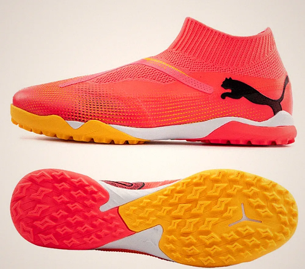 PUMA Herren Future 7 Match+ TT Stollen Fußball Orange Futsal Laufschuhe Spike...
