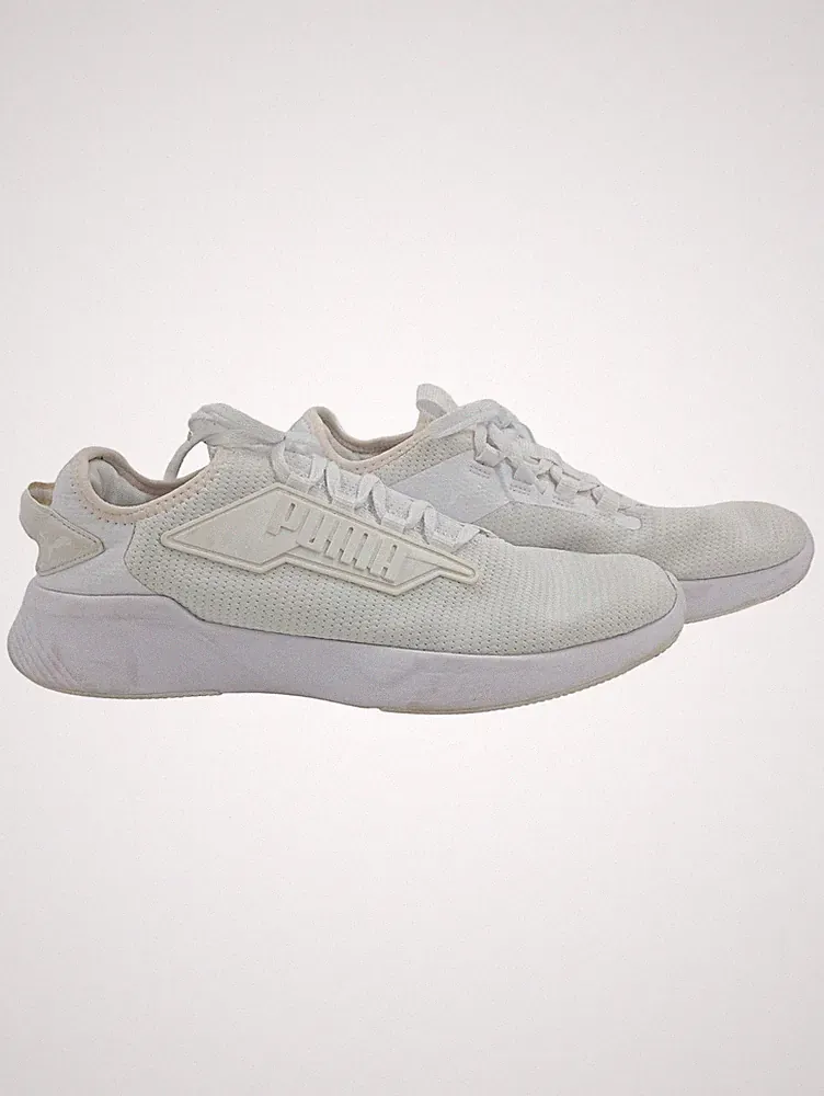 PUMA Herren Sportschuhe Sneaker Weiß Mesh Gr. 42 Turnschuhe Laufschuhe