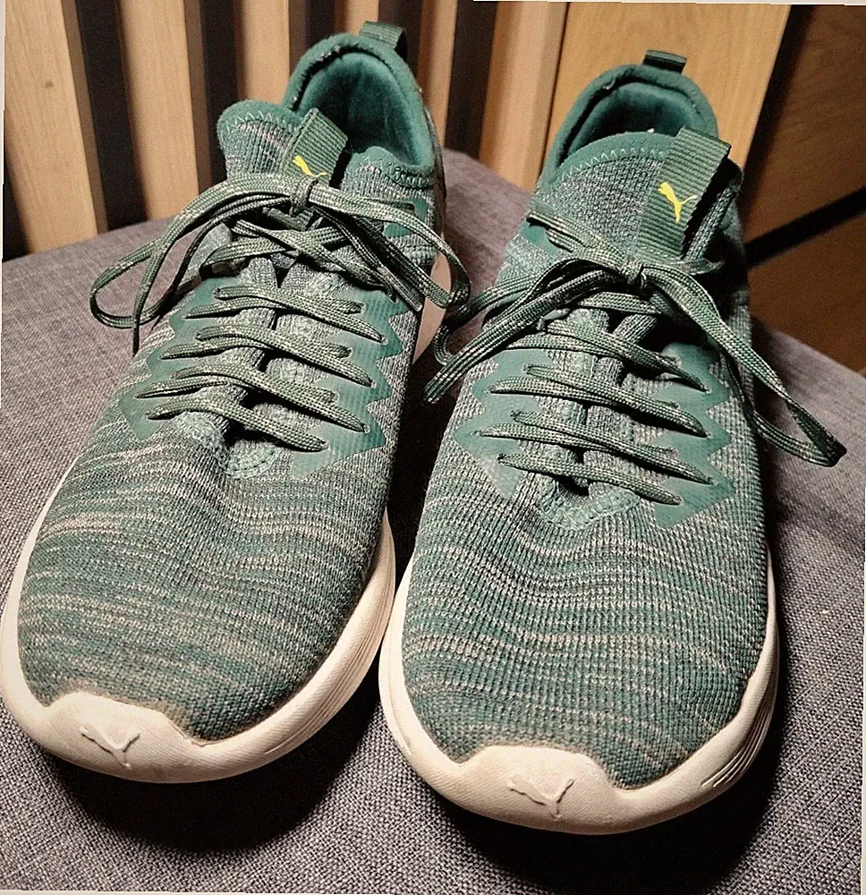 PUMA Ignite Evoknit Herren Laufschuhe Grün, Größe 42