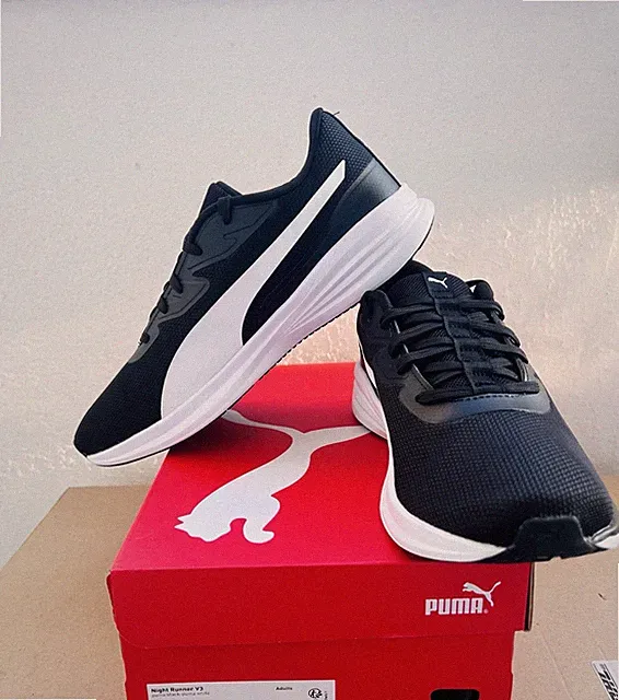 Puma Laufschuh & Trainingsschuh - Schwarz - Flacher Absatz Größe 40