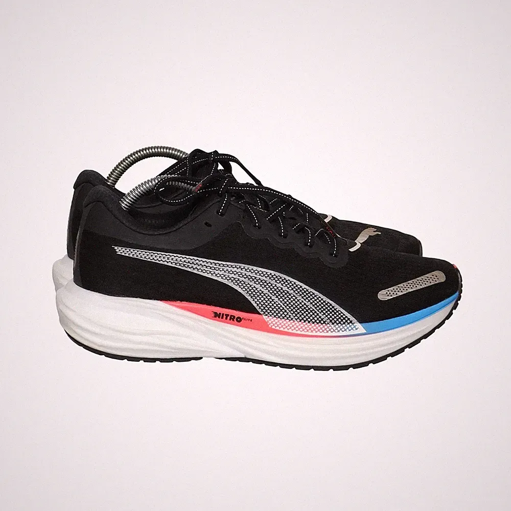Puma, Laufschuhe, Größe: 41, model: deviate 2, Leder, Schwarz/Mehrfarbig #EKs