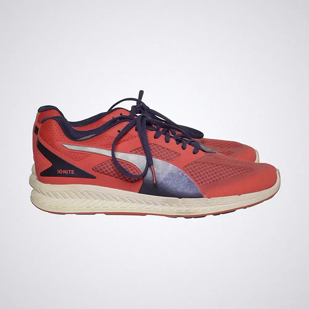 Puma, Laufschuhe, Größe: 42, model: ignite, Rot/Blau, Herren #J4E