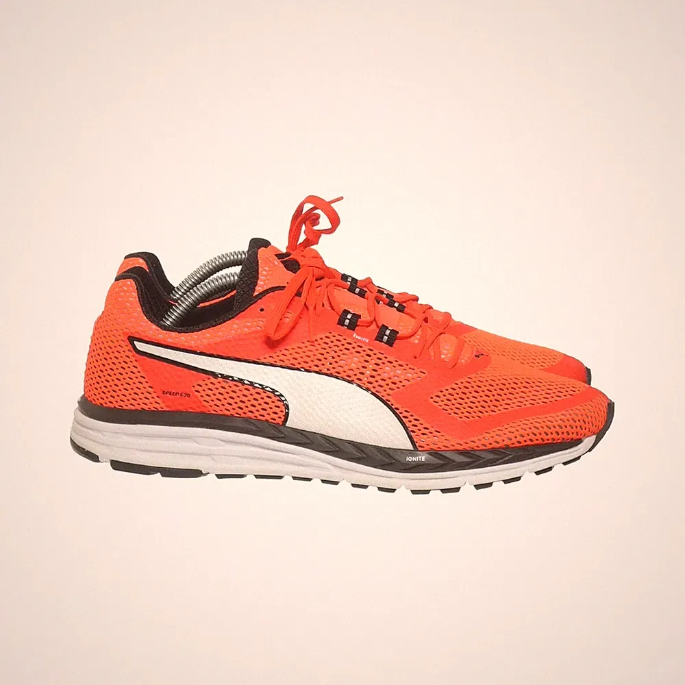 Puma, Laufschuhe, Größe: 43, Orange/Weiß/Schwarz, Herren #wf5
