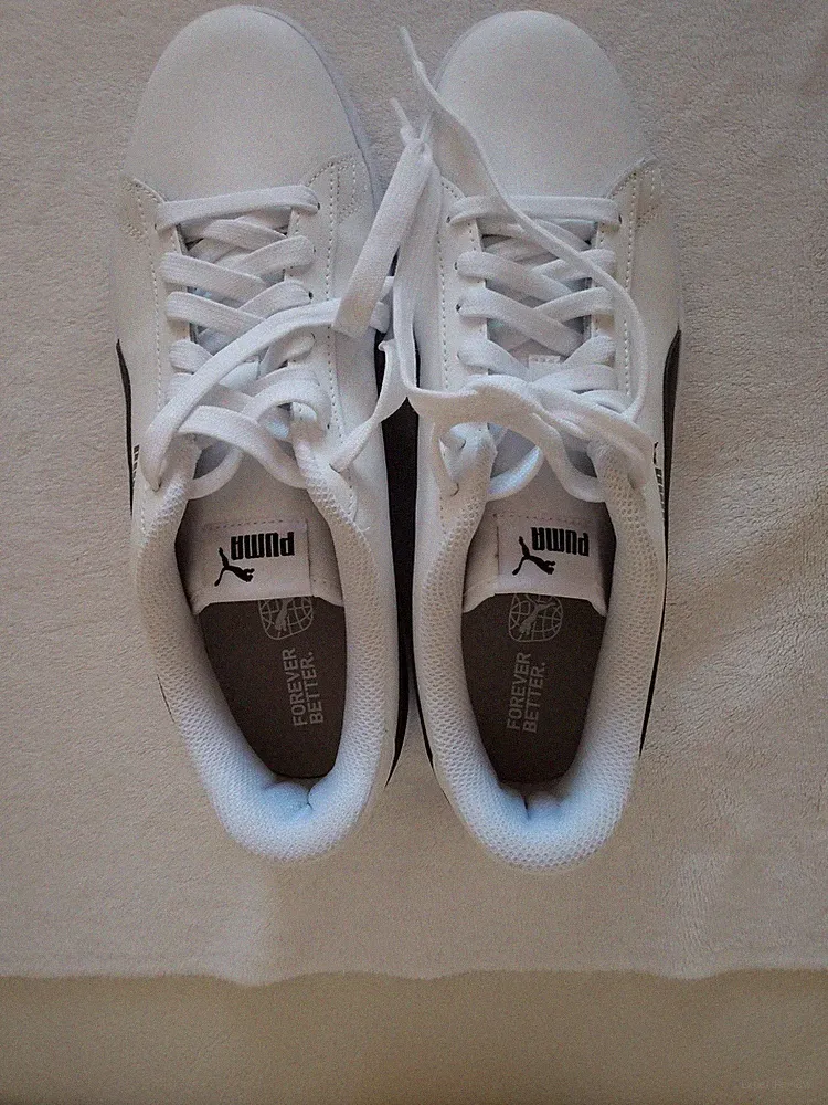 PUMA LAUFSCHUHE WEISS Gr. 43 ECHT LEDER NEU!