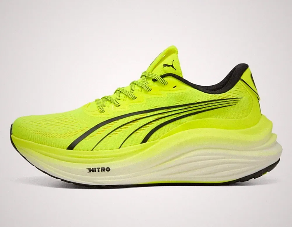 Puma MagMax NITRO Herren Laufschuhe Premium Running Schwarz Schuhe EU 45