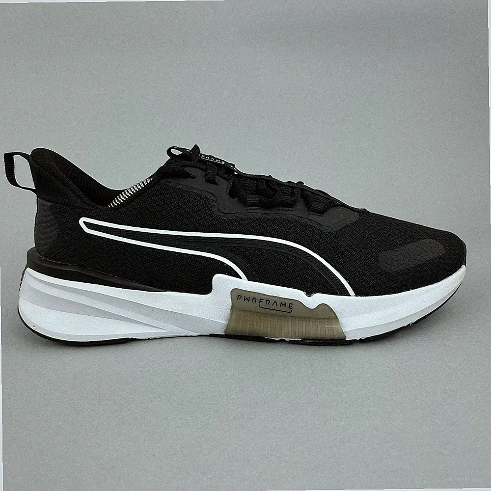 Puma PWRFrame TR Herren Schwarz Sport Fitness Gym Laufen Turnschuhe Schuhe UK9,5