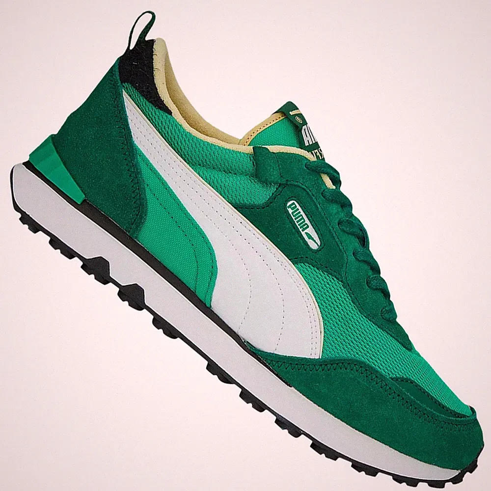 PUMA Rider FV Sneaker Future Retro Rewind Herren Schuhe Laufschuh Grün NEU 44