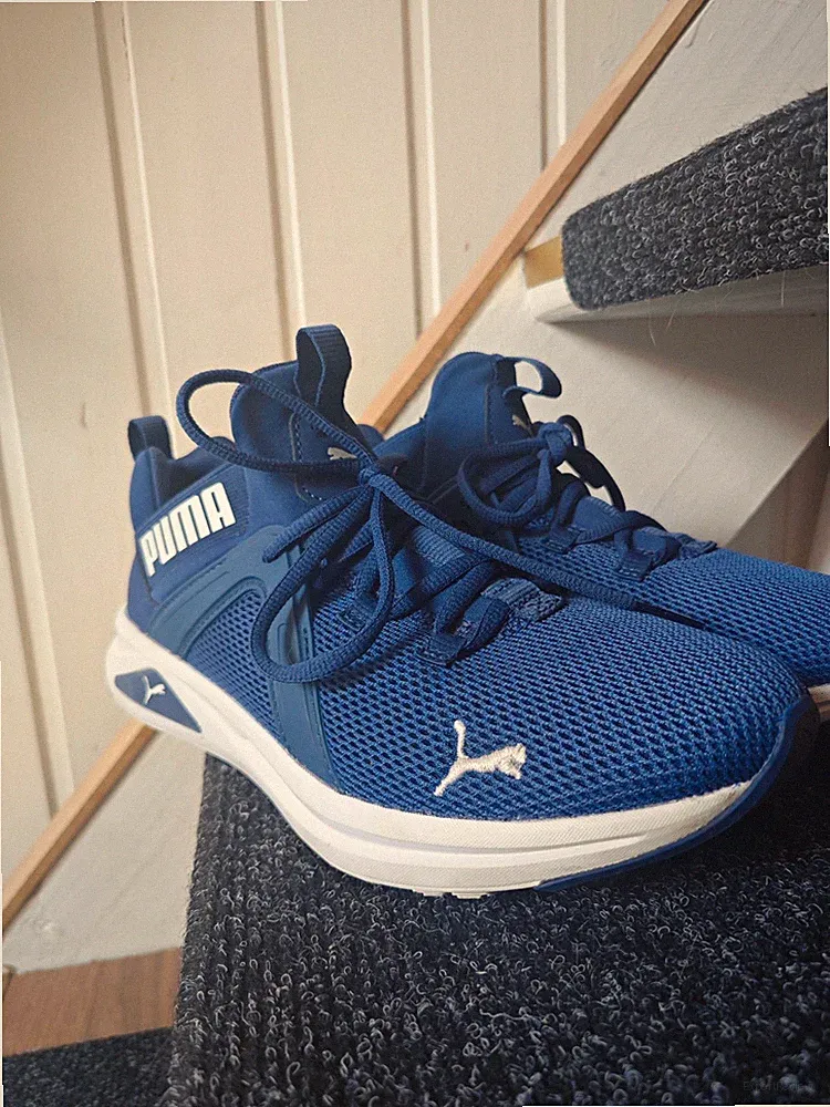 PUMA Sneaker Laufschuhe blau/weiß atmungsaktiv EU 40,5