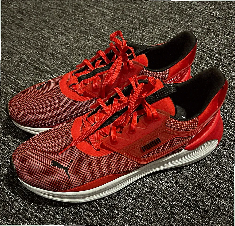 PUMA Softride Herren Laufschuhe Sneaker Rot/Schwarz/Weiß 47 UK12 US13