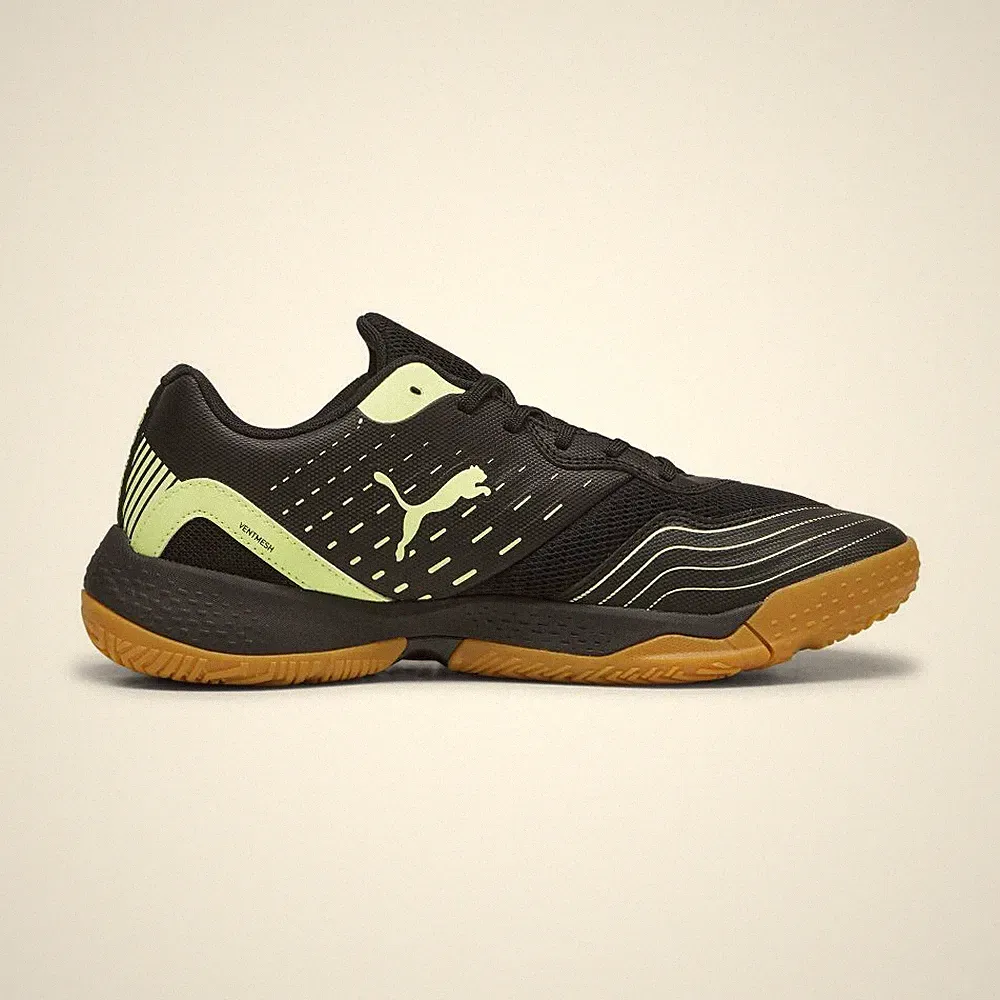 PUMA Solaflash III / Herren / Hallenschuh / Black-Fizzy Apple Gum / 107850