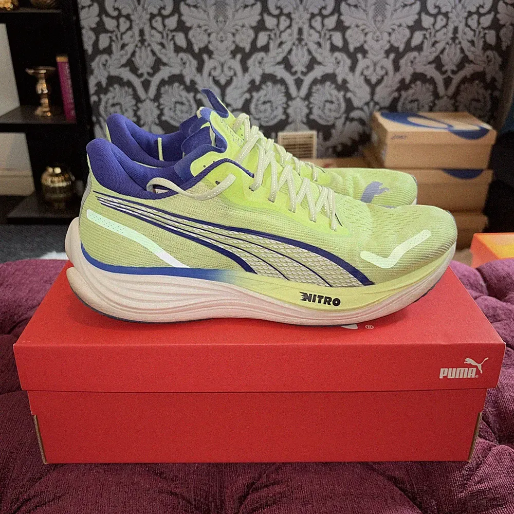 Puma Velocity Nitro 3 Herren Laufschuhe - Fizzy Apple - UK 12, US 13, EU 47.