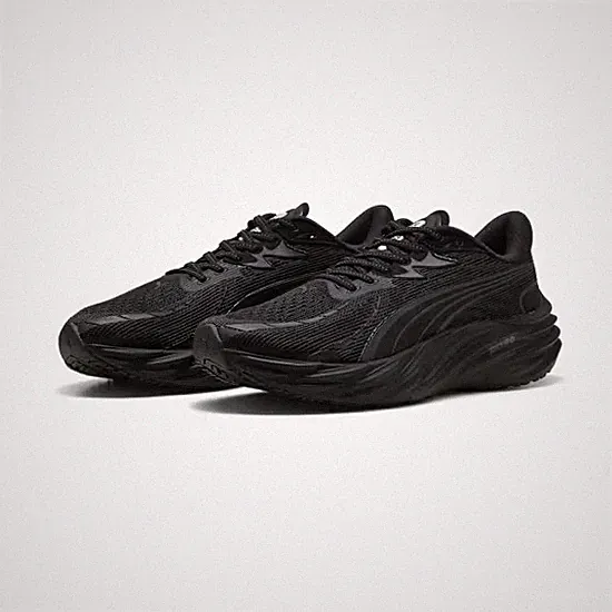 Puma Velocity NITRO 4 All Black Schwarz Laufschuhe Jogging