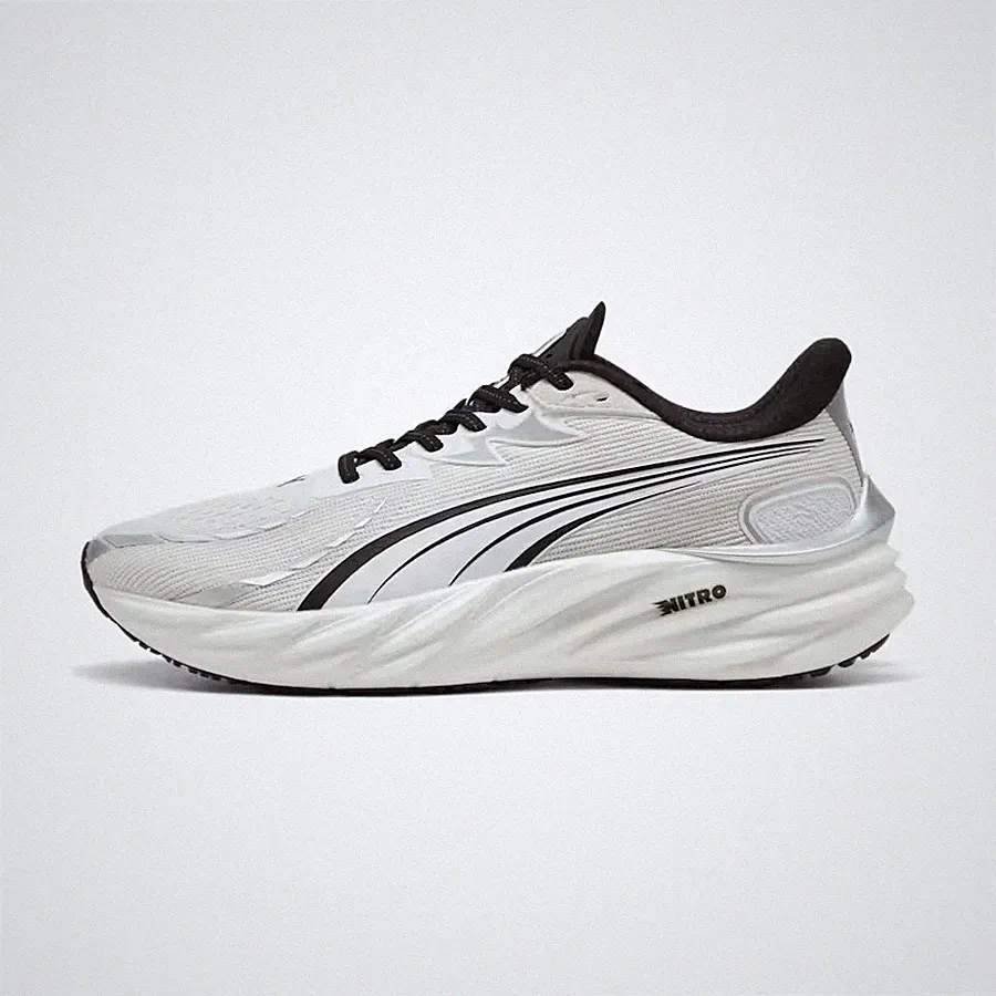 Puma Velocity NITRO 4 Herren Laufschuhe In Weiß Und Schwarz Alle Größen