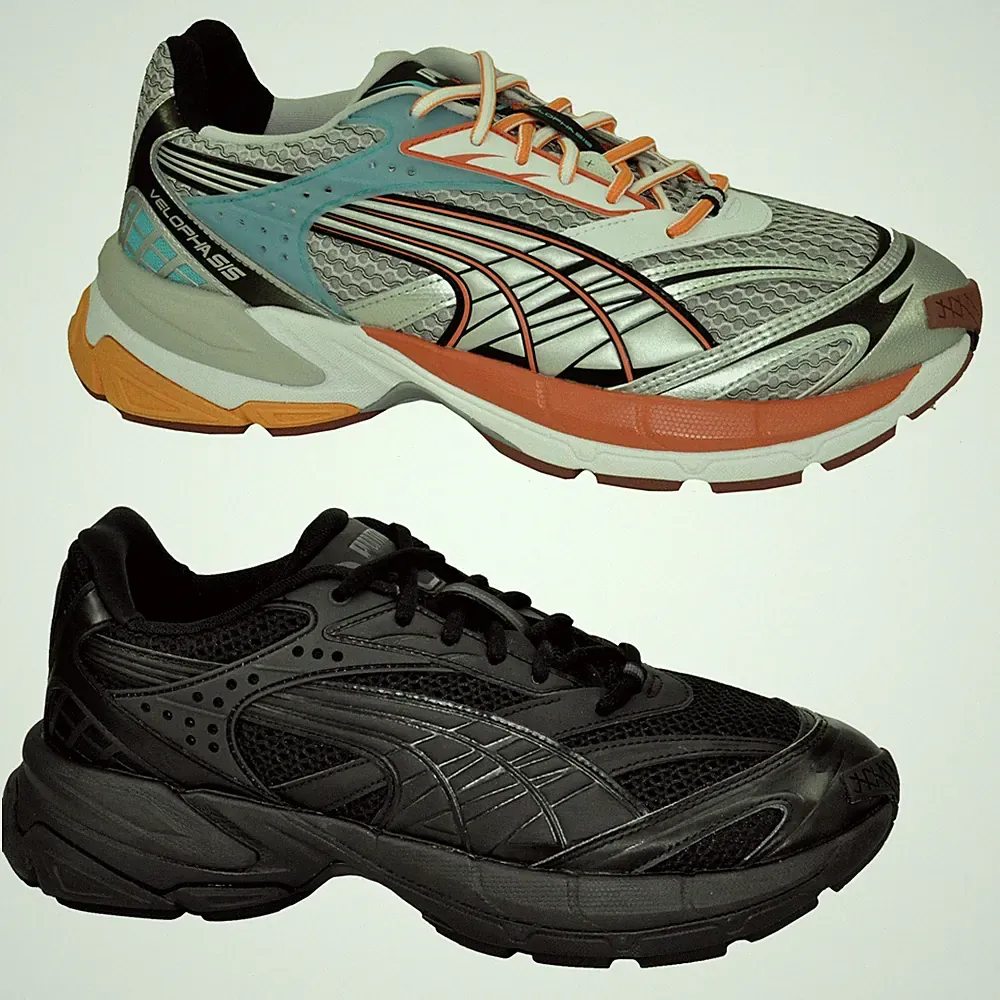 Puma Velophasis Phased Technisch Retro Ultraleicht Laufschuhe Running Herren