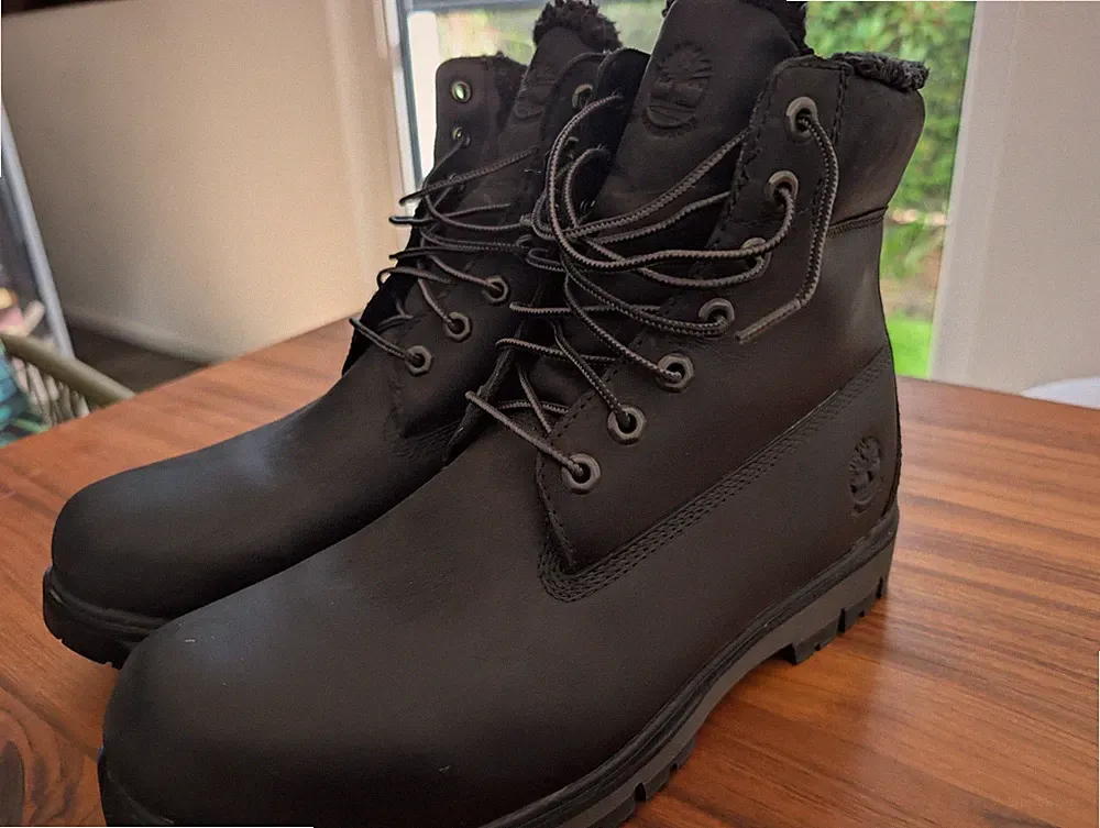 Radford Timmerland Boots Schuhe gefüttert Gr 46 UK 11,5 schwarz , neuwertig