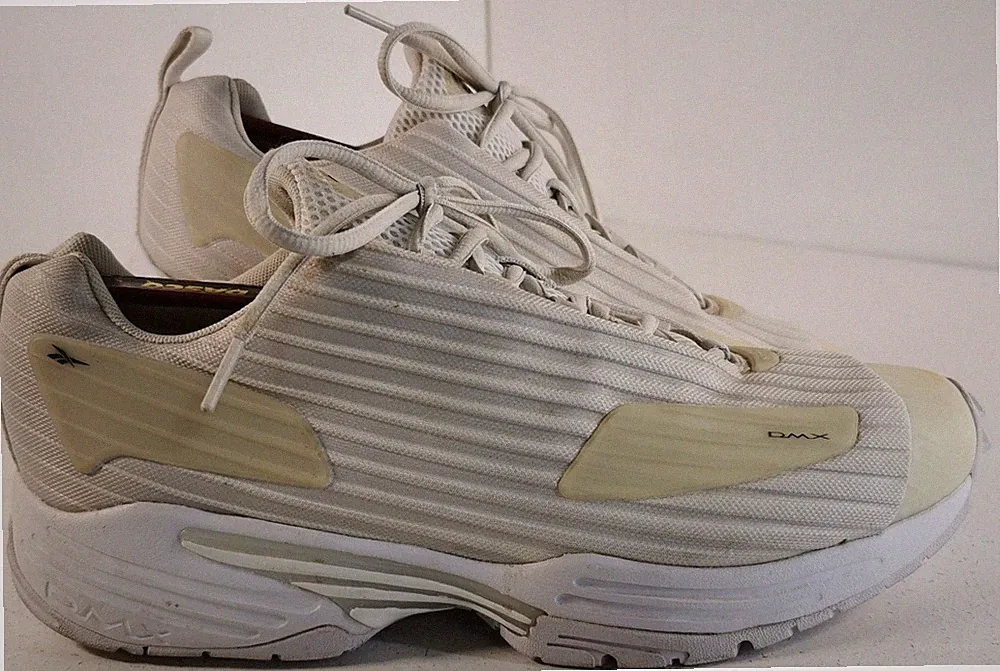 Reebok DMX Thrill White Sneaker Turnschuhe UK 9 EU 43 EH1915 Chunky Laufschuhe