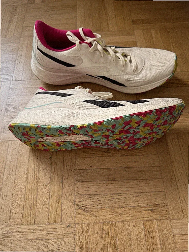 Reebok Floatride Laufschuhe Herren Gr. 47 EU / US 13 Running Schuhe Weiß/Pink