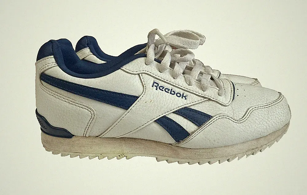 Reebok Herren Weiß Royal Glide Trail Laufschuhe Turnschuhe Größe 5 / 37
