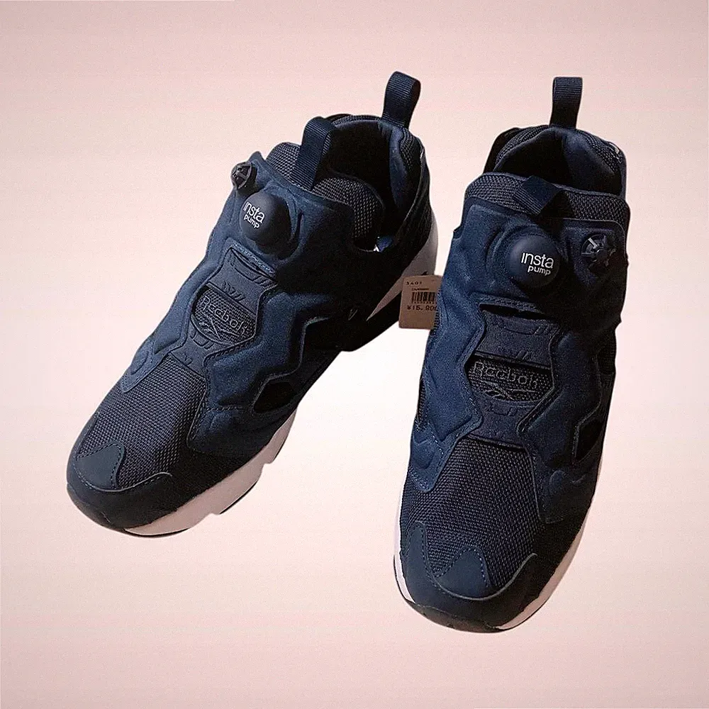 Reebok Insta Pump Fury OG Leather Sneaker 26cm Navy Near Mint unbenutzt