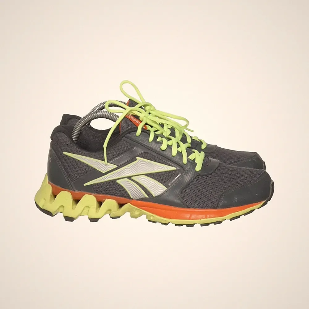 Reebok, Laufschuhe, Größe: 39, model: zigtech, Grau/Gelb/Orange, Herren #v51