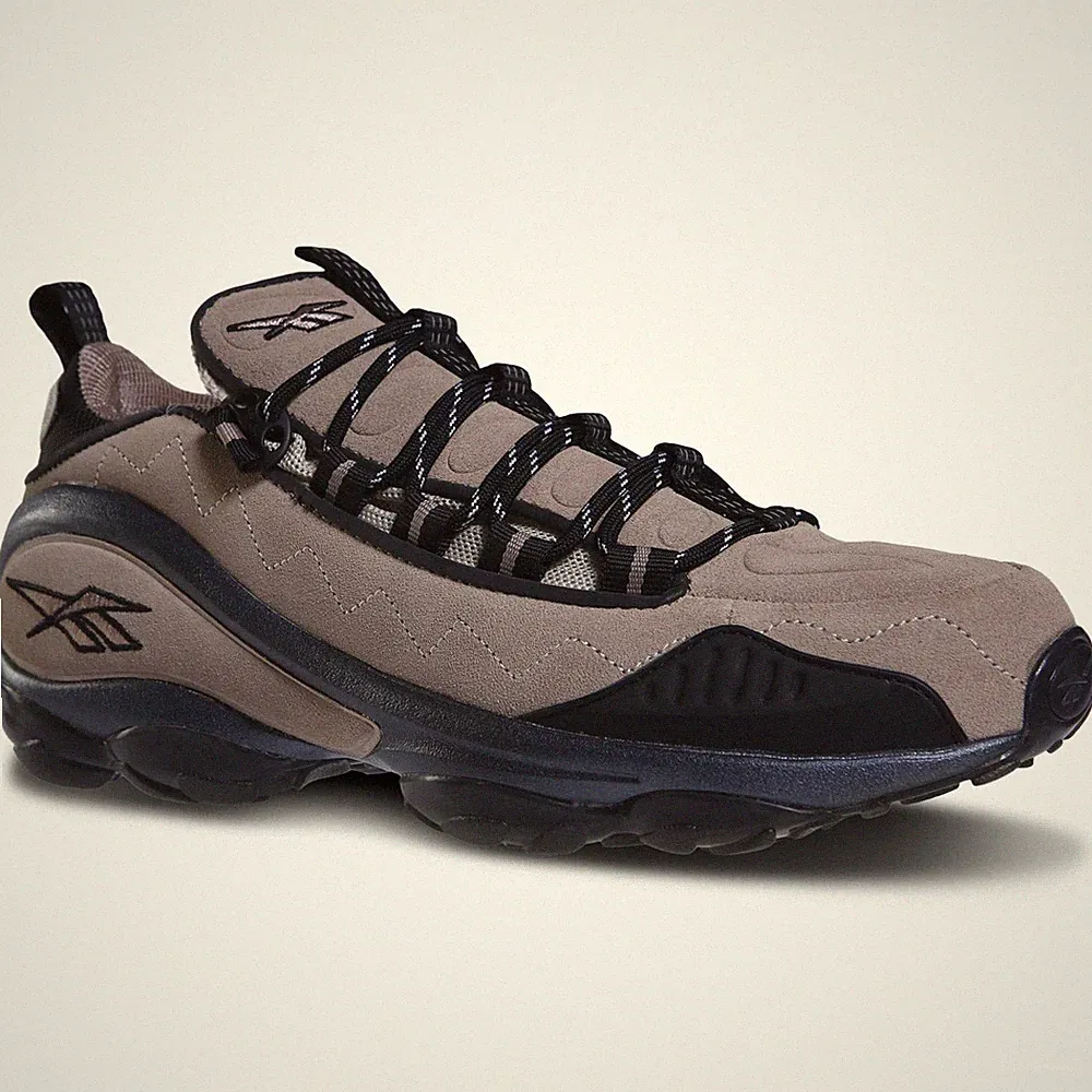 REEBOK X KICK LABS DMX RUN 10 SNEAKER SCHUHE TURNSCHUHE SAND BEIGE RETRO VINTAGE