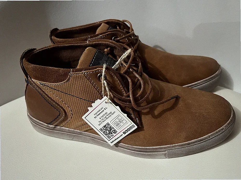 🔥 Refresh Herren Sneaker Schuhe Gr.40 Braun Laufschuhe Neu Herrenschuhe Leder