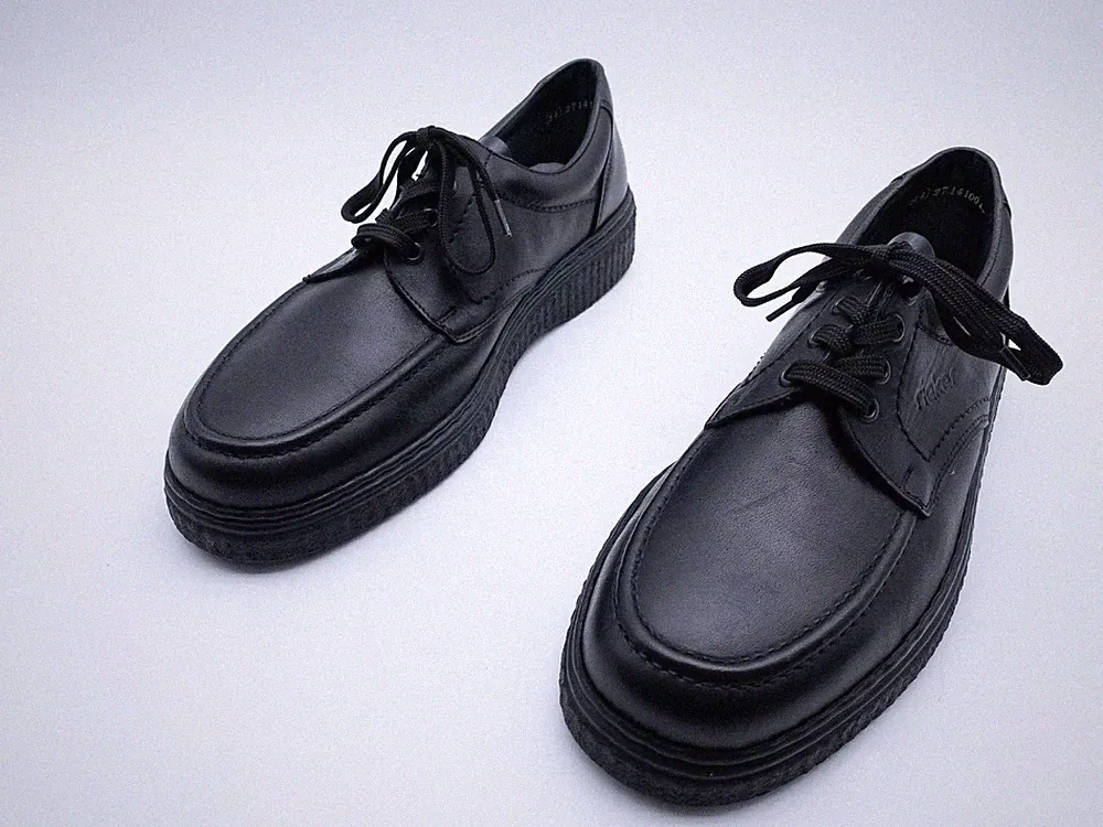 rieker Herren Schnürschuh Halbschuh Businessschuh Schwarz Gr.44 EU Art. 38927-98