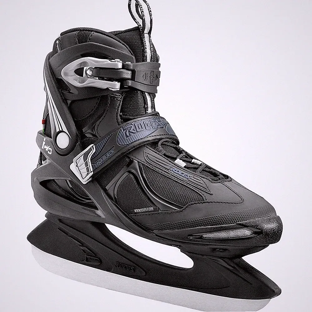 Roces Big Icy Herren-Schlittschuhe Eislaufschuhe Ice-Skates Iceskates Schwarz