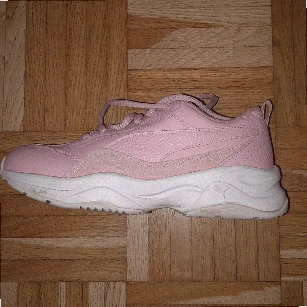 Rosa Puma Sneaker/Lauf- und Sportschuhe mit Leder Größe 38(EU) gebraucht