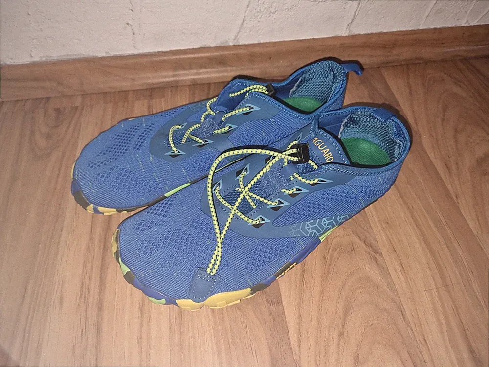 SAGUARO minimalistische Barfußschuhe/Traillaufschuhe/Unisex Blau - selten NEU