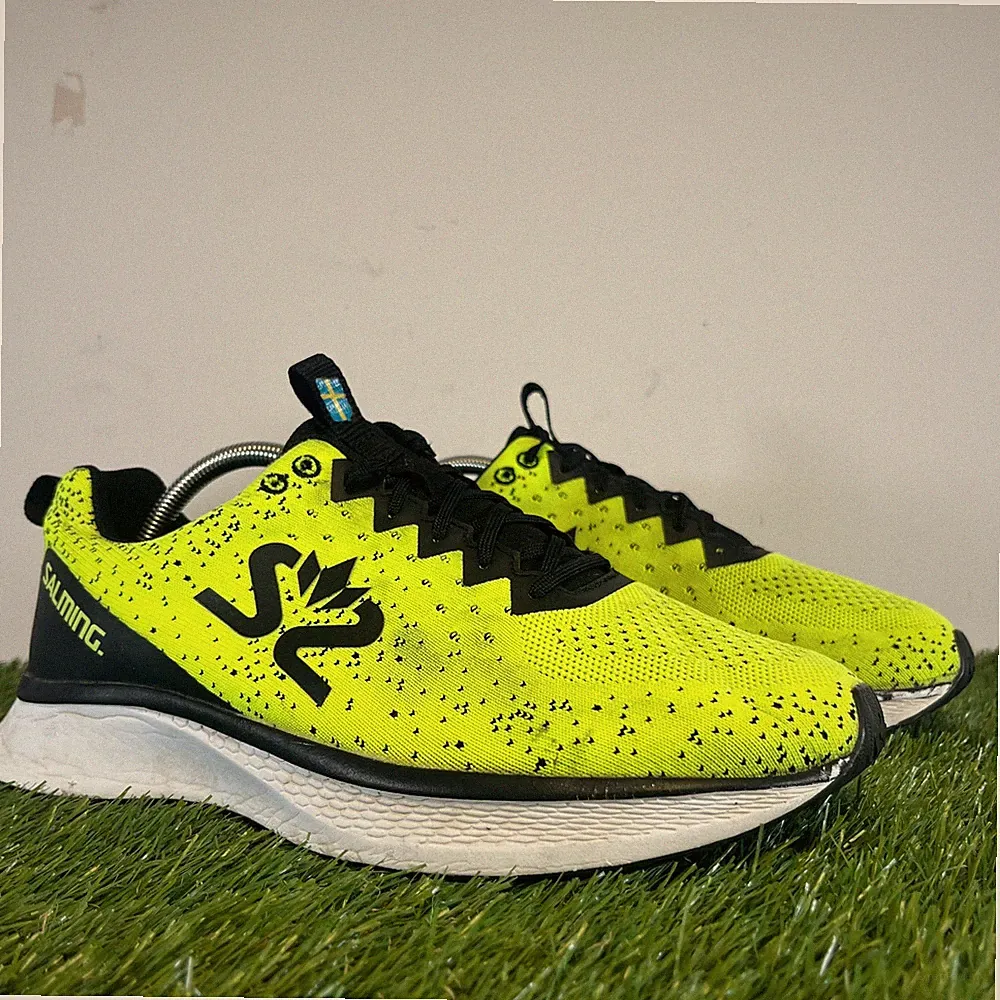 Salming Turnschuhe Größe 9 Herren grün S2 Komfort Schnürschuhe Gehen Fitness Laufschuhe